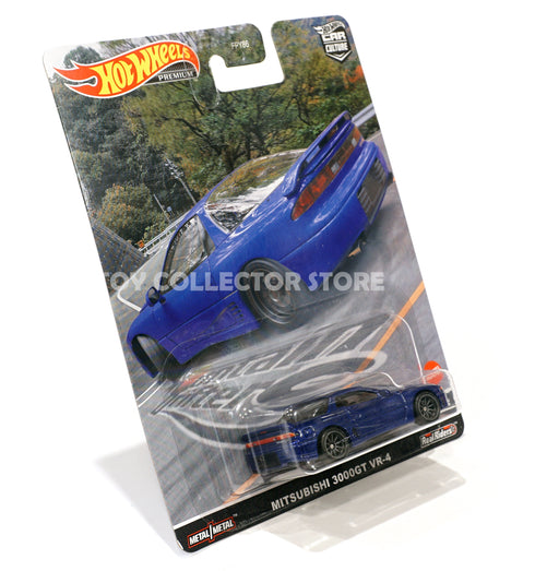 Hot Wheels Mountain Drifters Mitsubishi 3000GT VR-4 Car Culture Blue GTO Diecast